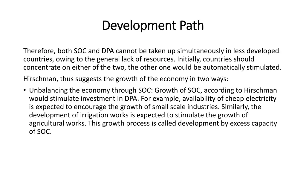 development path development path