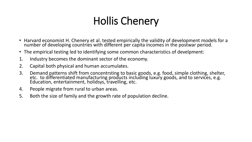 hollis chenery hollis chenery