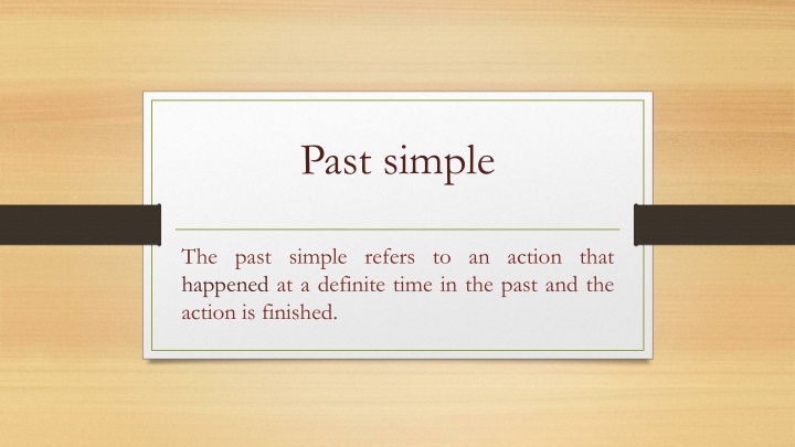 past simple