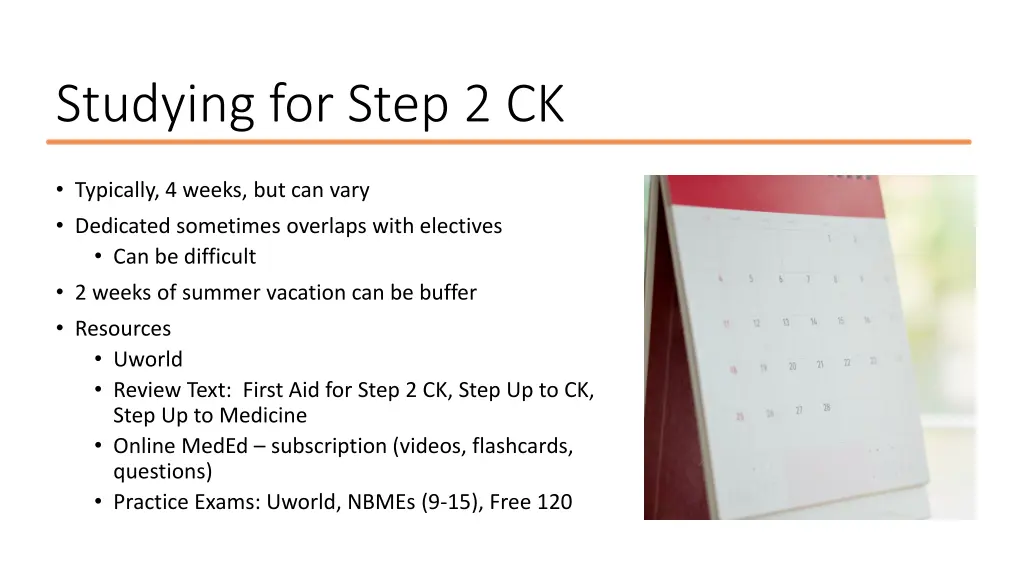 studying for step 2 ck
