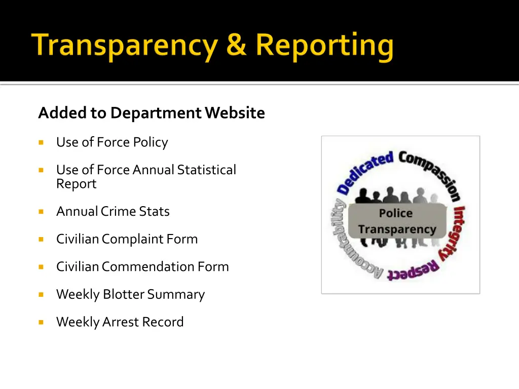 added to department website