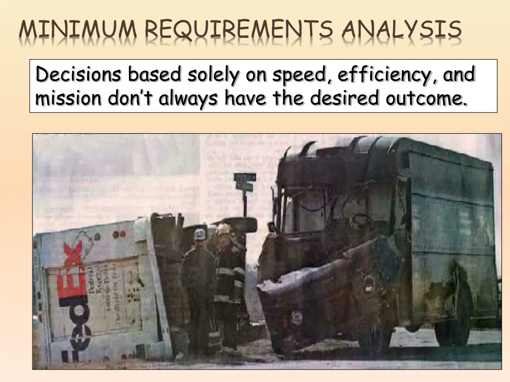 minimum requirements analysis 3