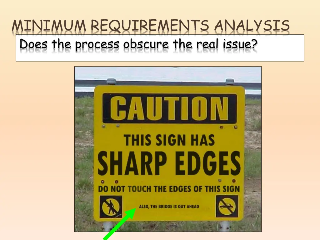 minimum requirements analysis 4