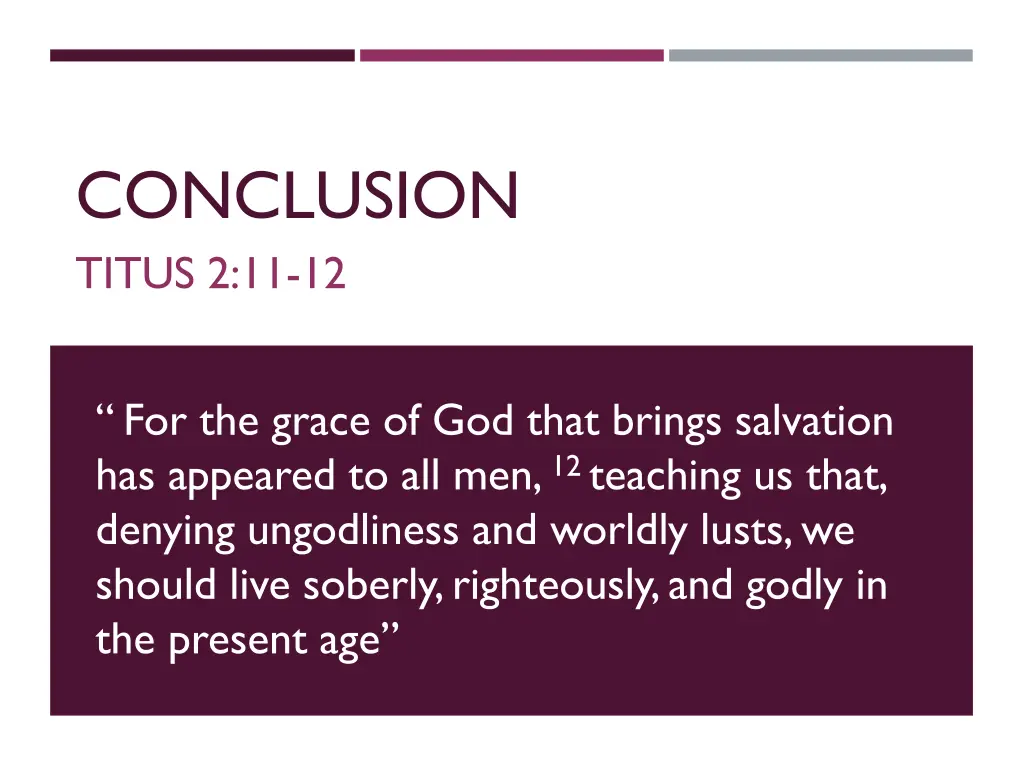 conclusion titus 2 11 12
