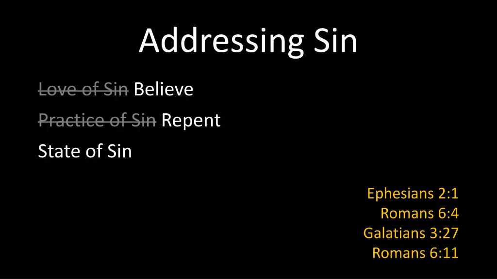 addressing sin 4