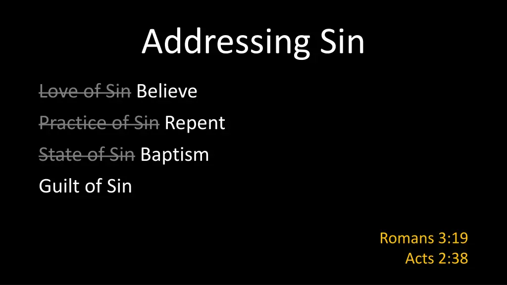 addressing sin 5