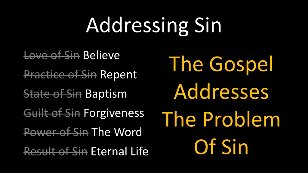 addressing sin 8