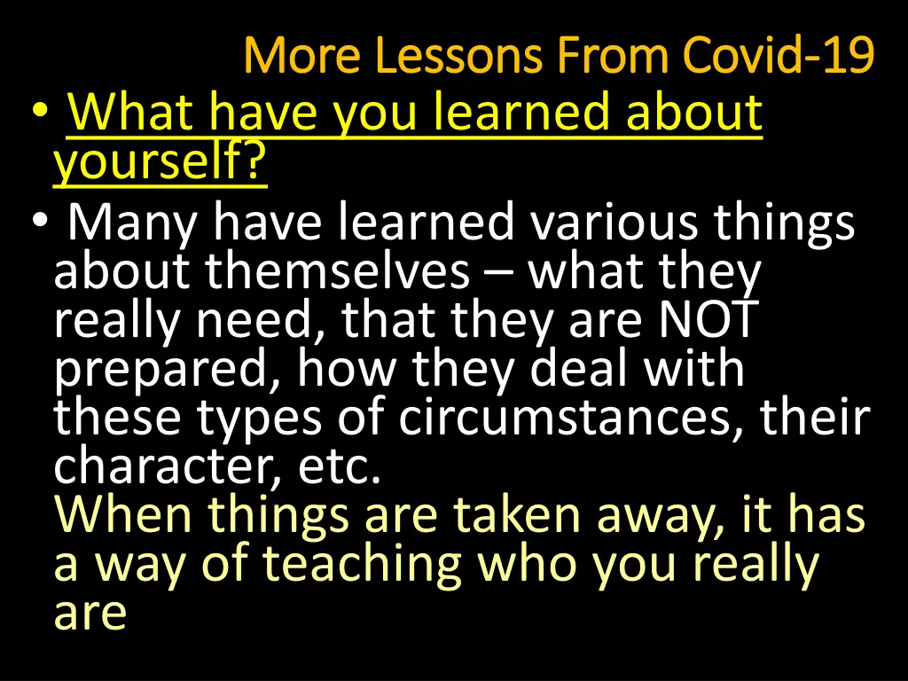 more lessons from covid more lessons from covid 10