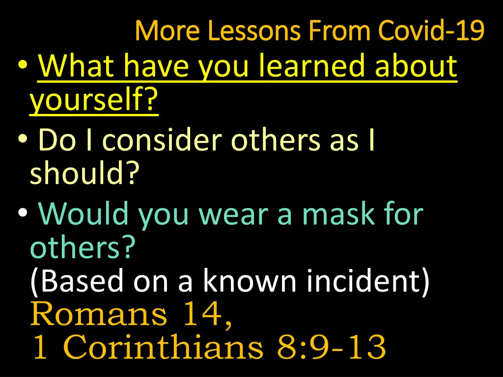 more lessons from covid more lessons from covid 13
