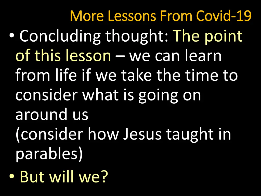 more lessons from covid more lessons from covid 18