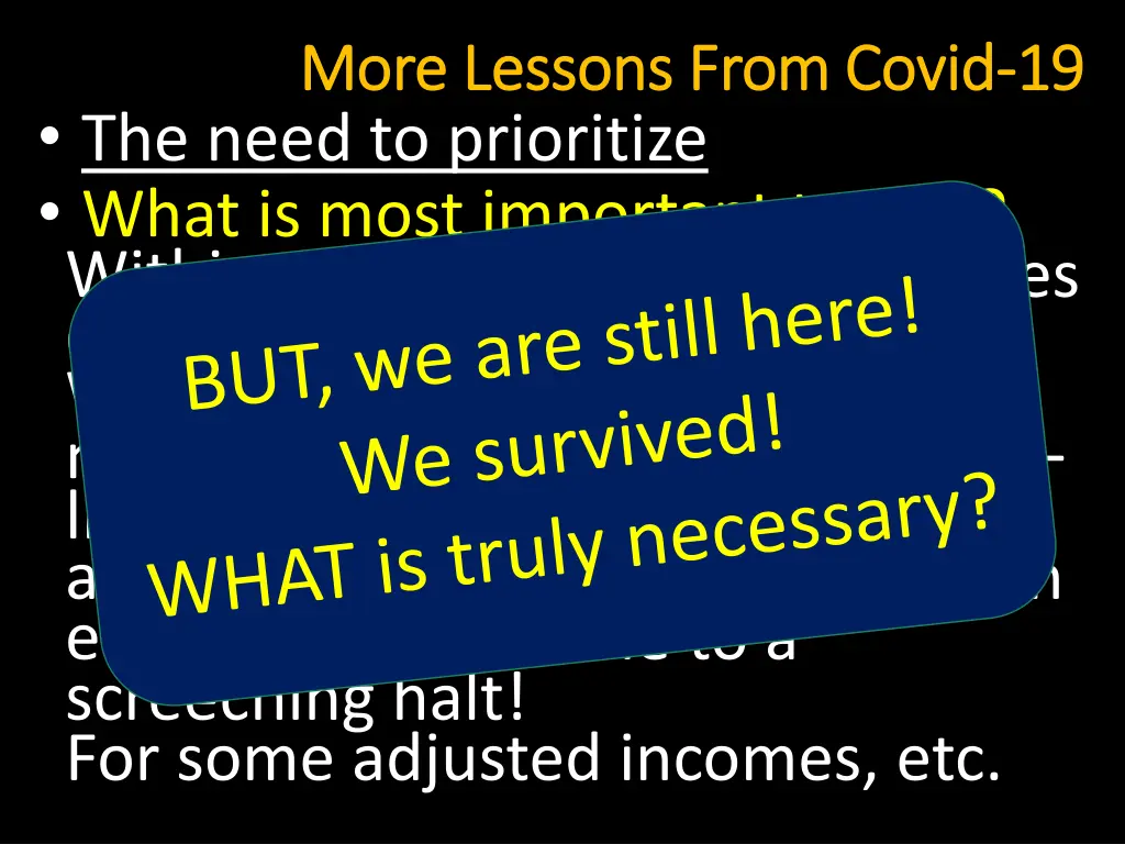 more lessons from covid more lessons from covid