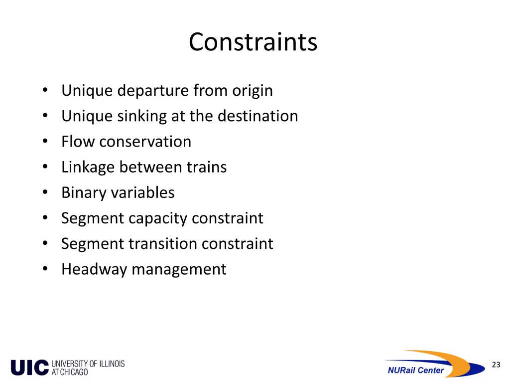 constraints