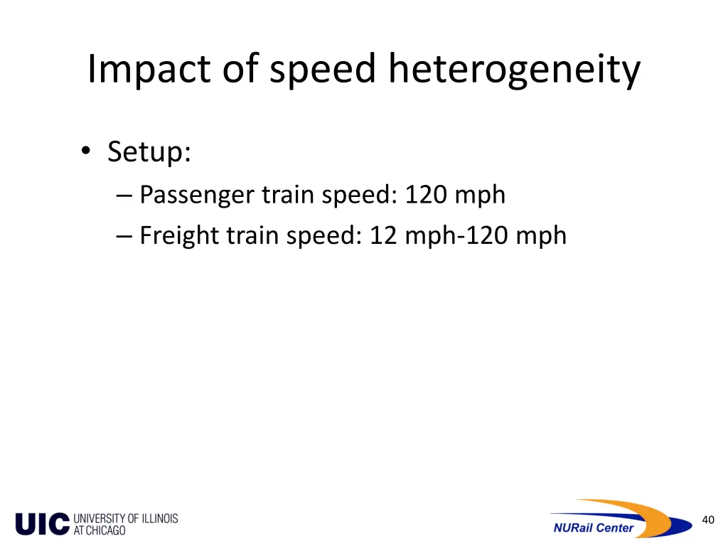 impact of speed heterogeneity