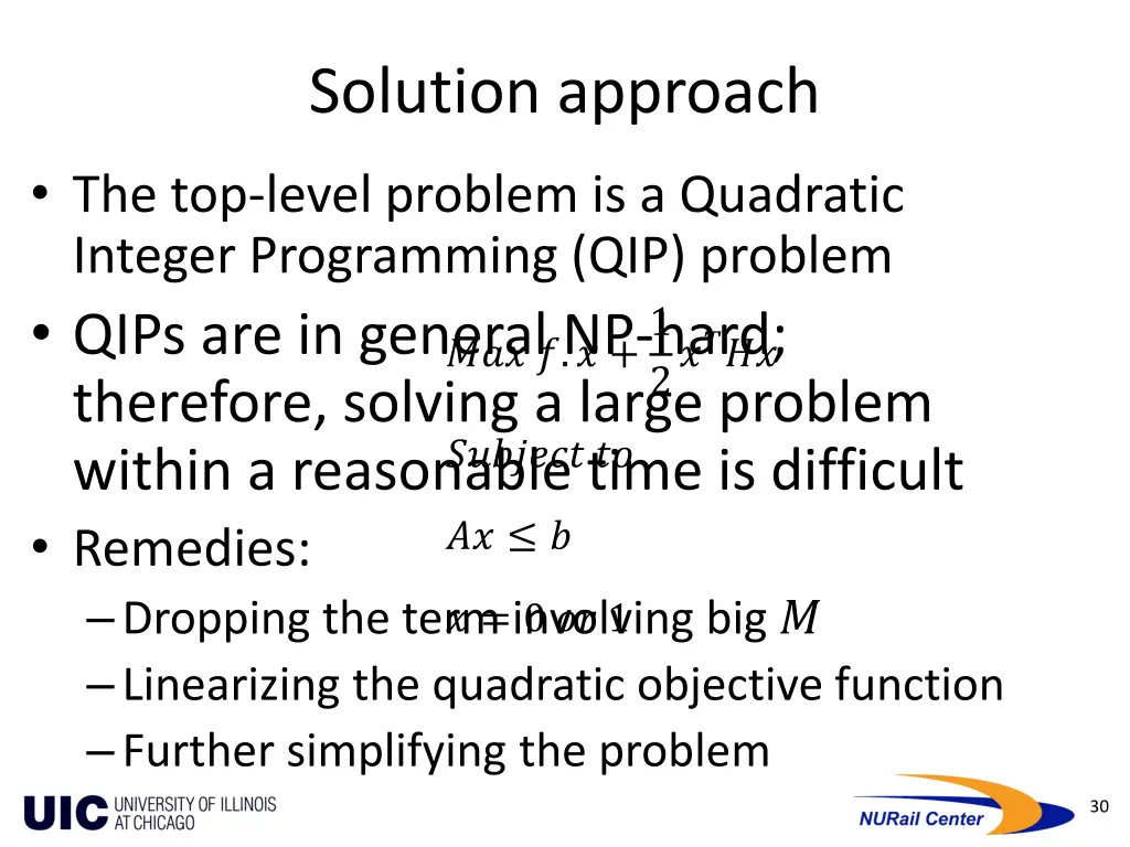 solution approach