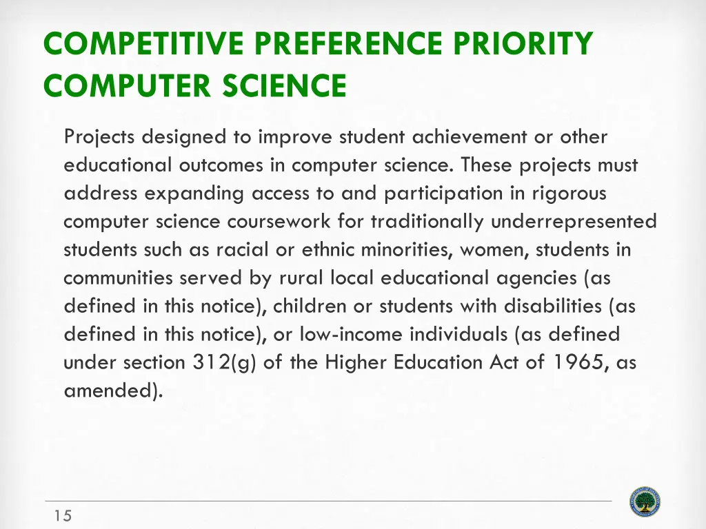 competitive preference priority computer science