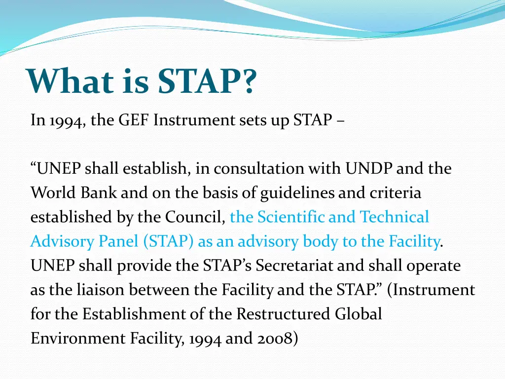 what is stap
