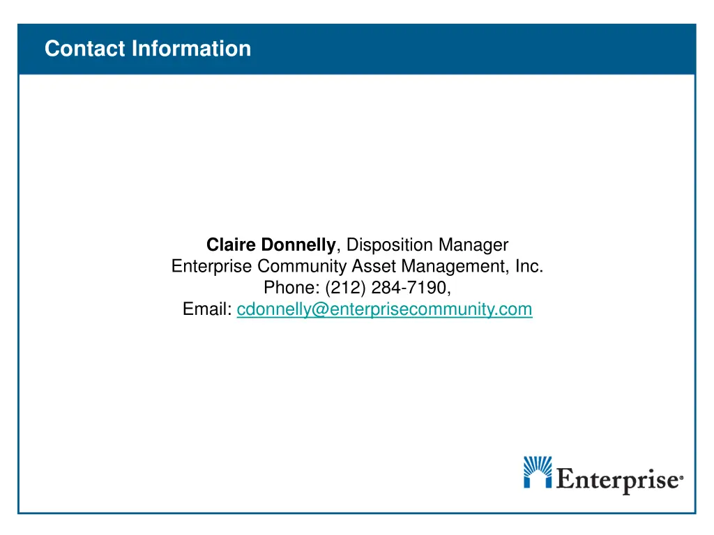 contact information