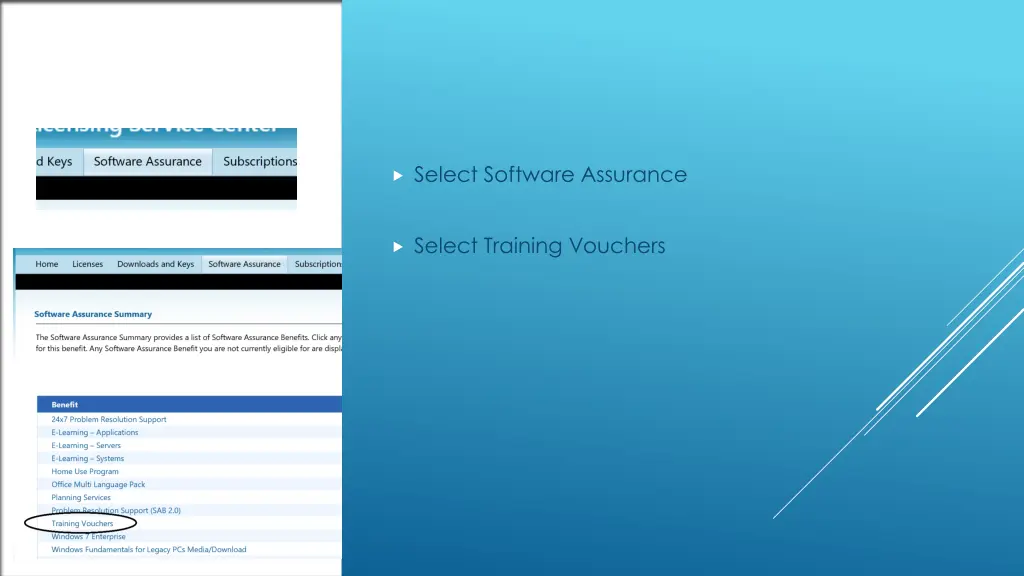 select software assurance