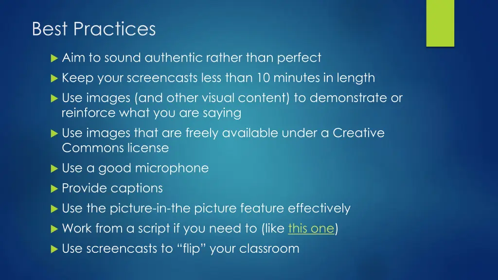 best practices