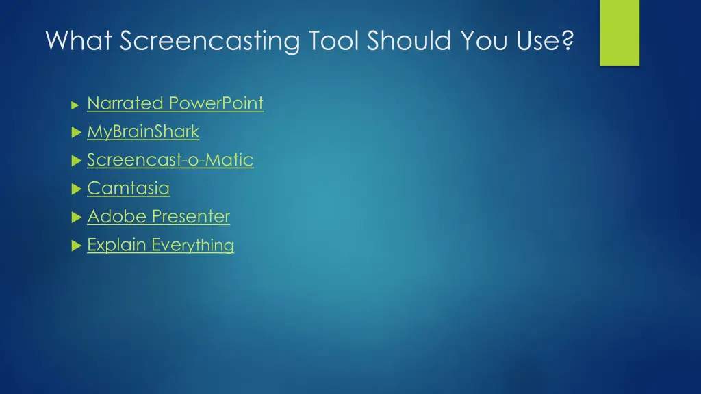 what screencasting tool should you use