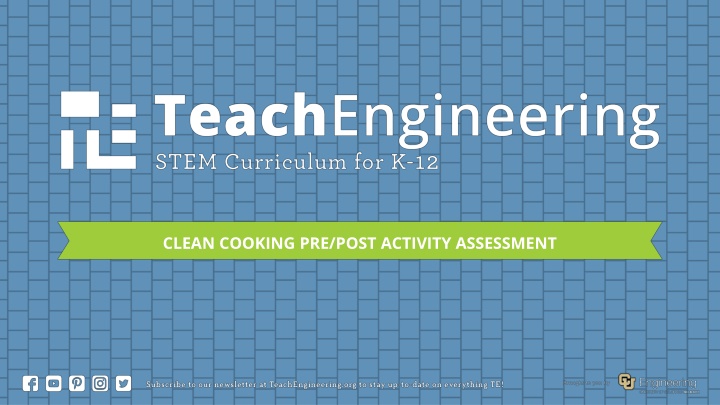 clean cooking pre post activity assessment