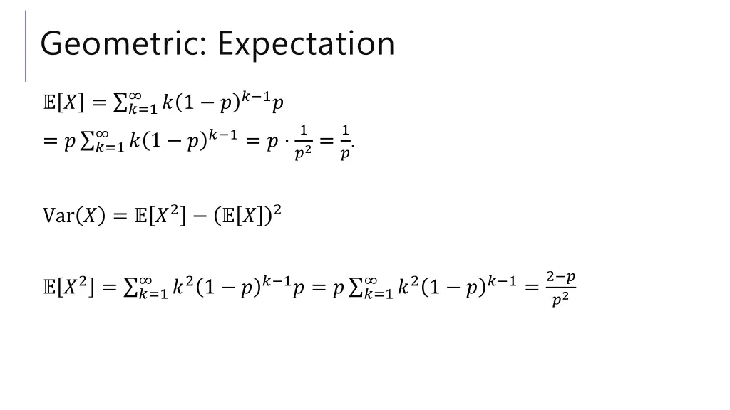 geometric expectation