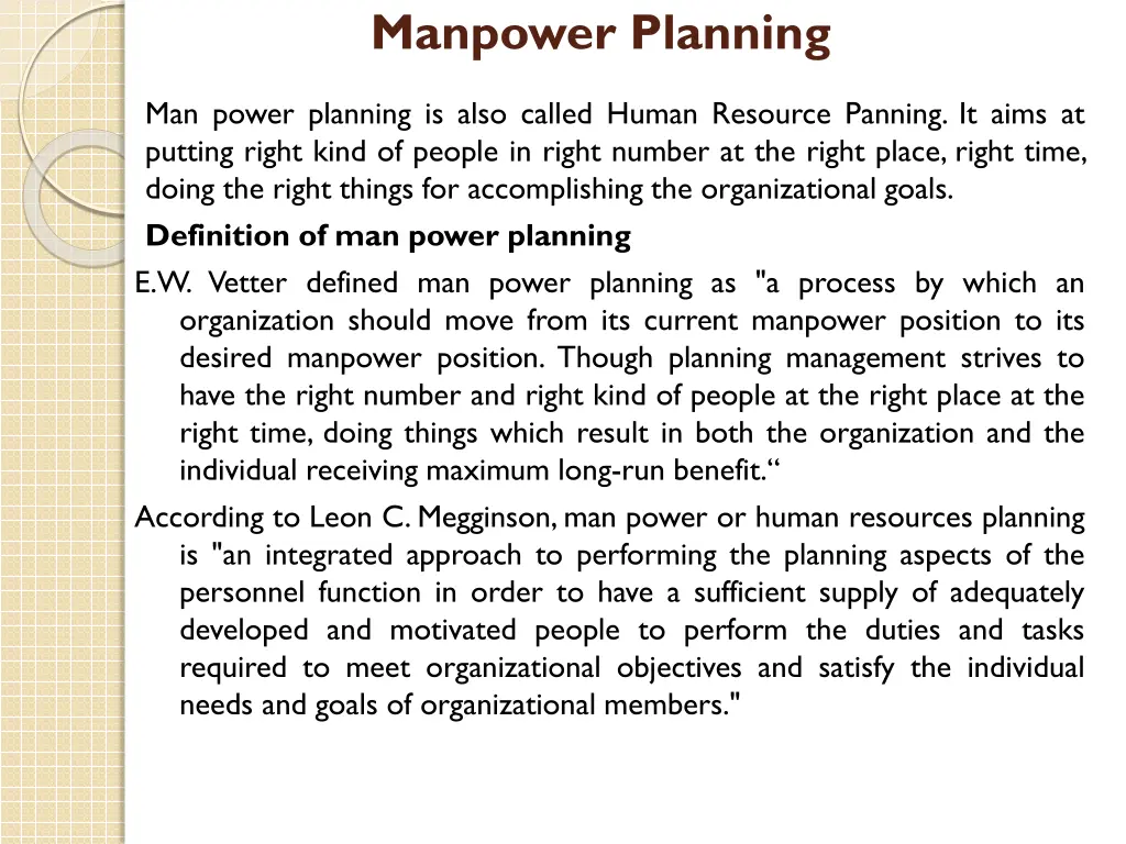 manpower planning 1