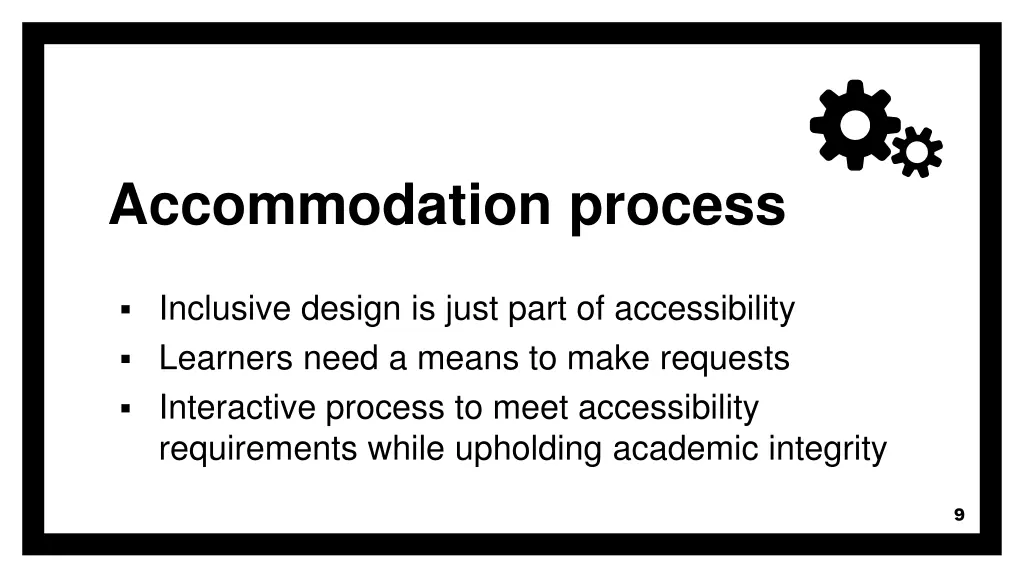accommodation process