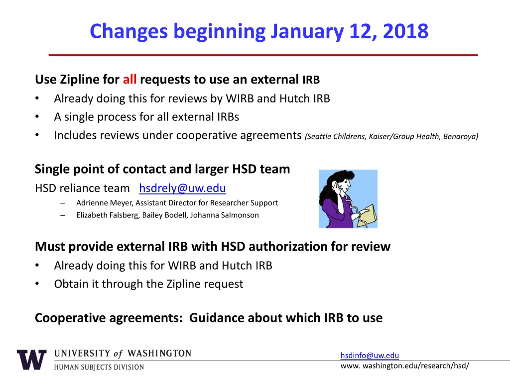 changes beginning january 12 2018