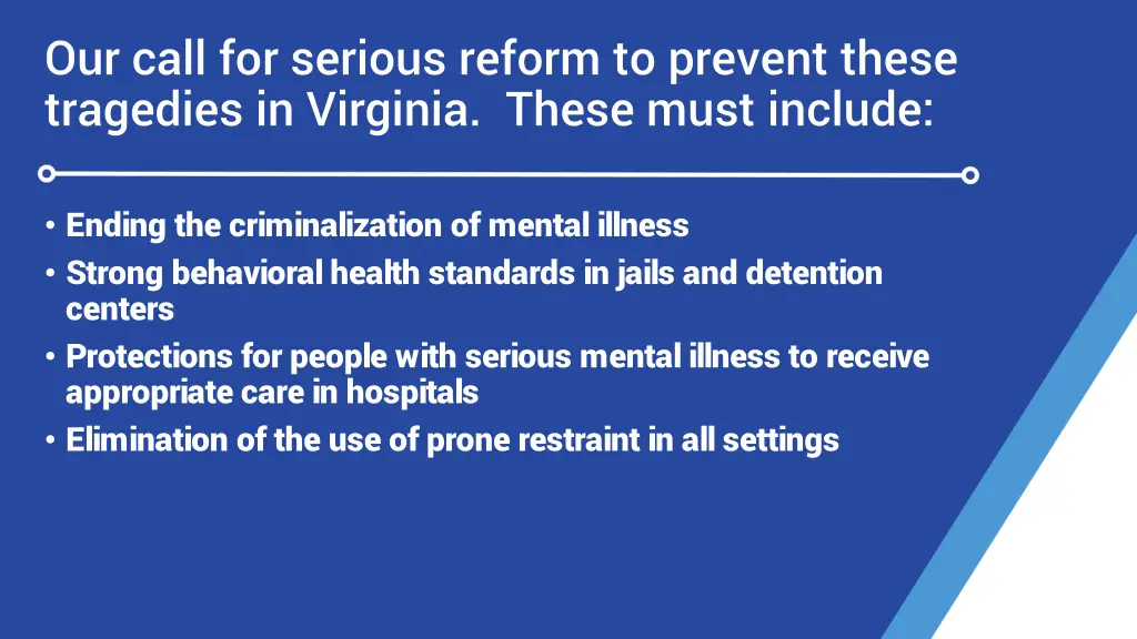 our call for serious reform to prevent these