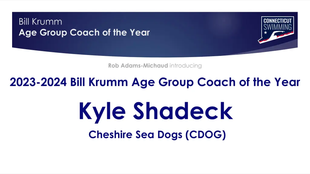 bill krumm age group coach of the year