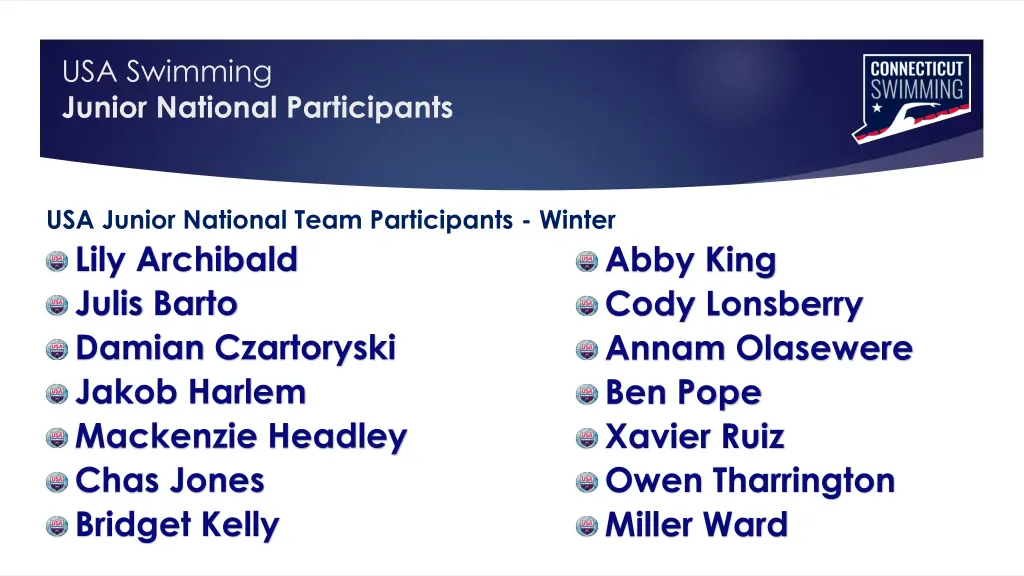 usa swimming junior national participants
