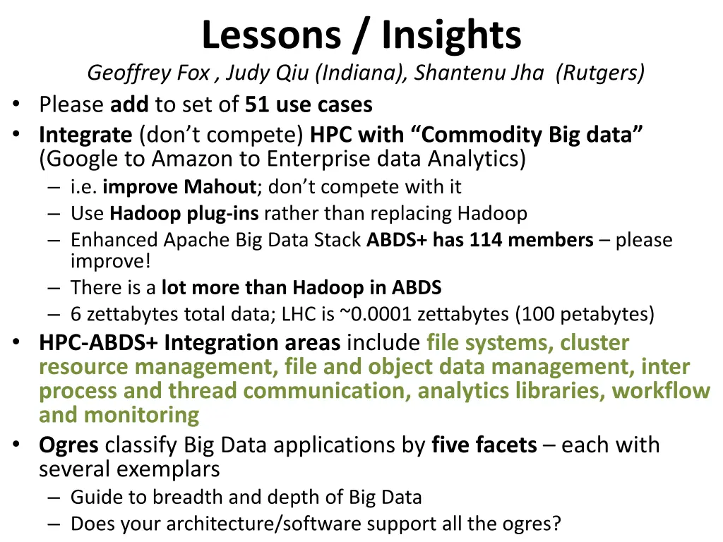 lessons insights geoffrey fox judy qiu indiana