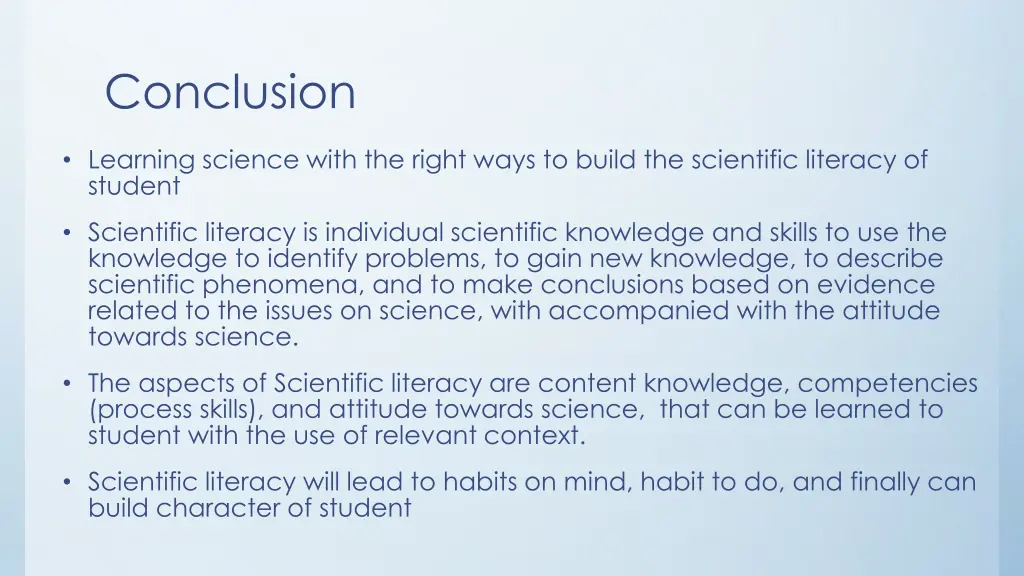 conclusion