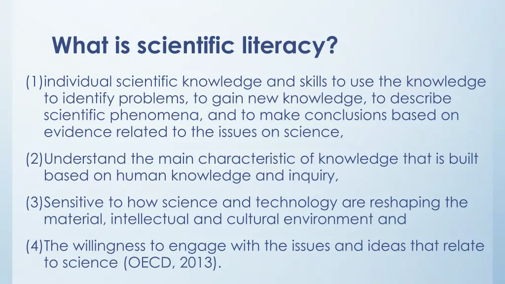 what is scientific literacy
