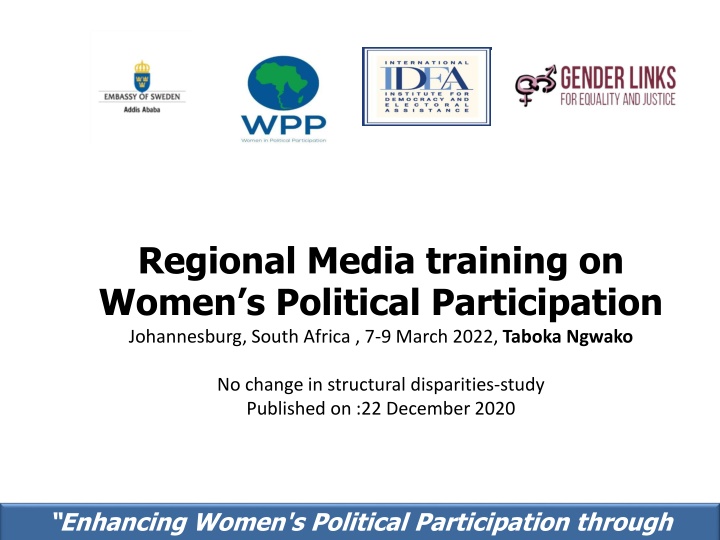 regional media training on women s political