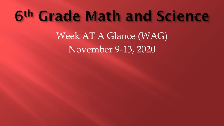 week at a glance wag november 9 13 2020