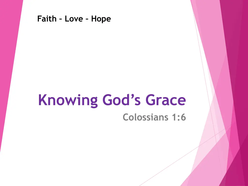 faith love hope