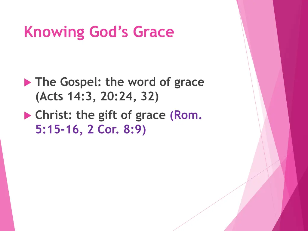 knowing god s grace 2