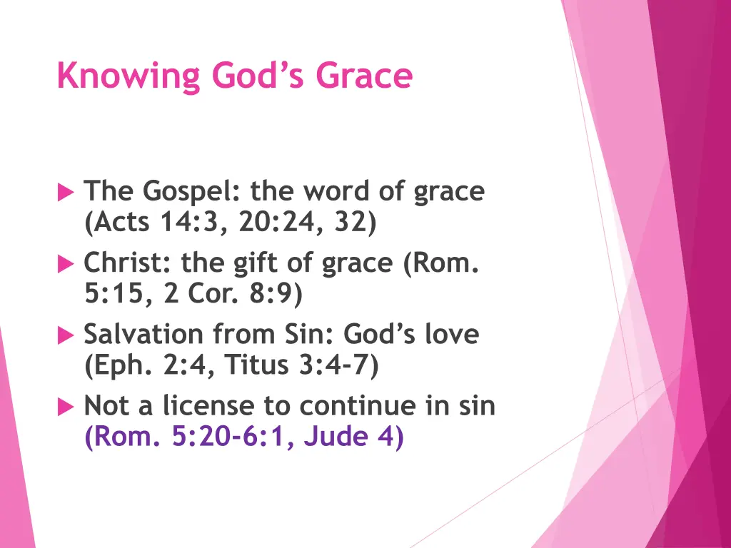 knowing god s grace 4