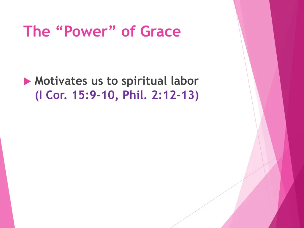 the power of grace