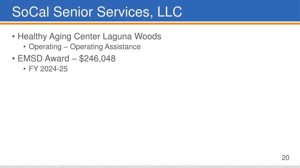 socal senior services llc