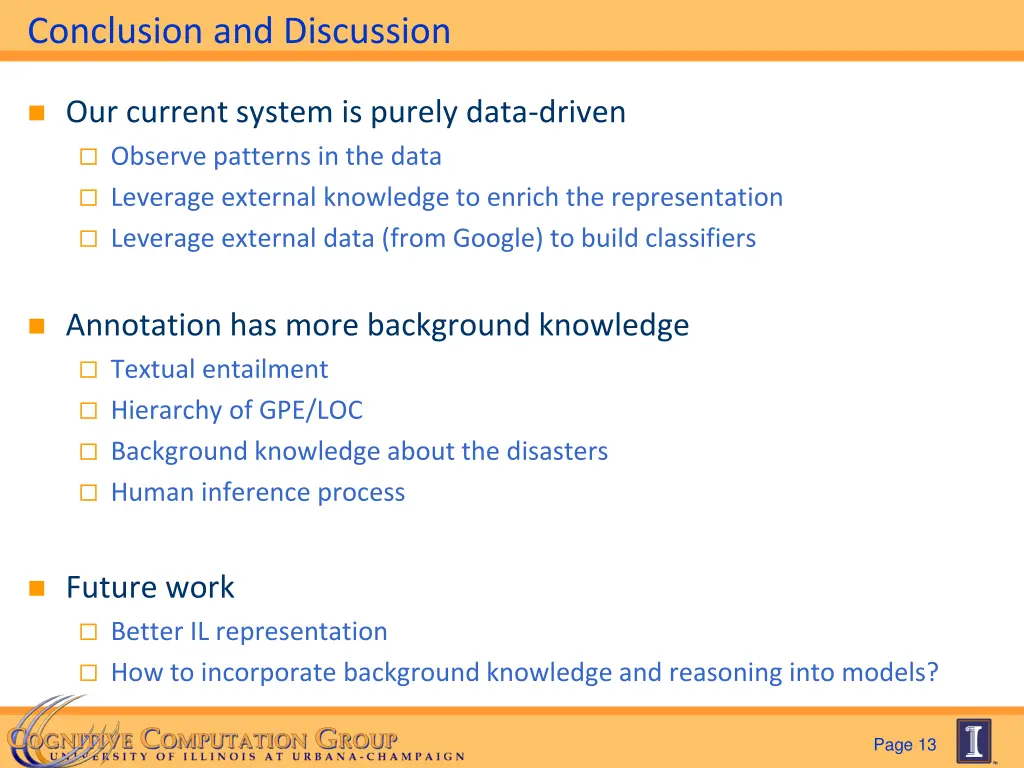 conclusion and discussion