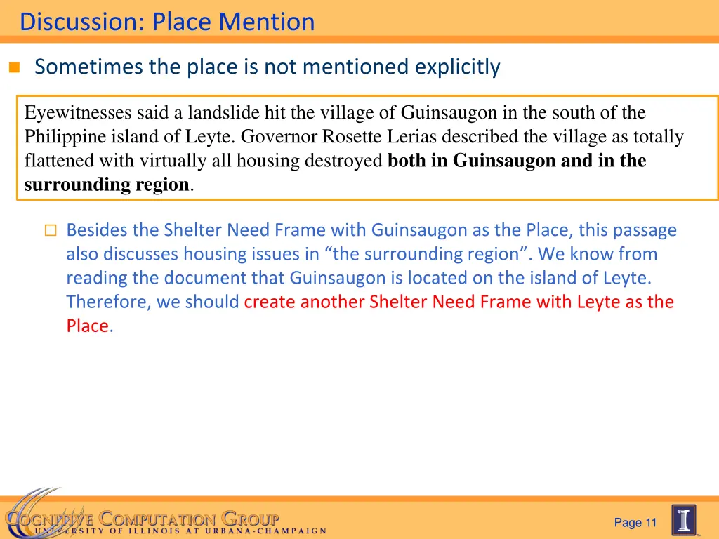 discussion place mention 1
