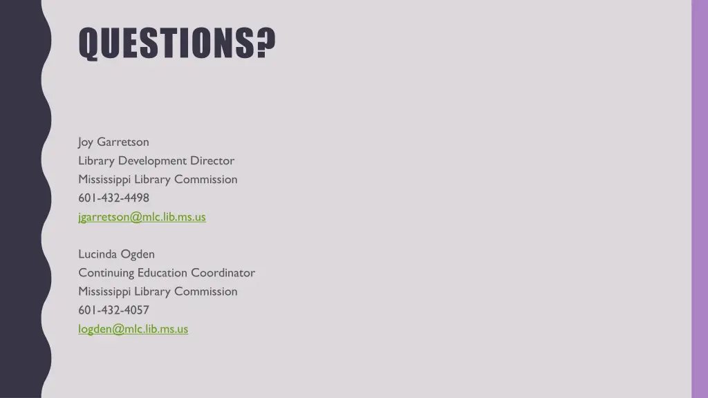 questions