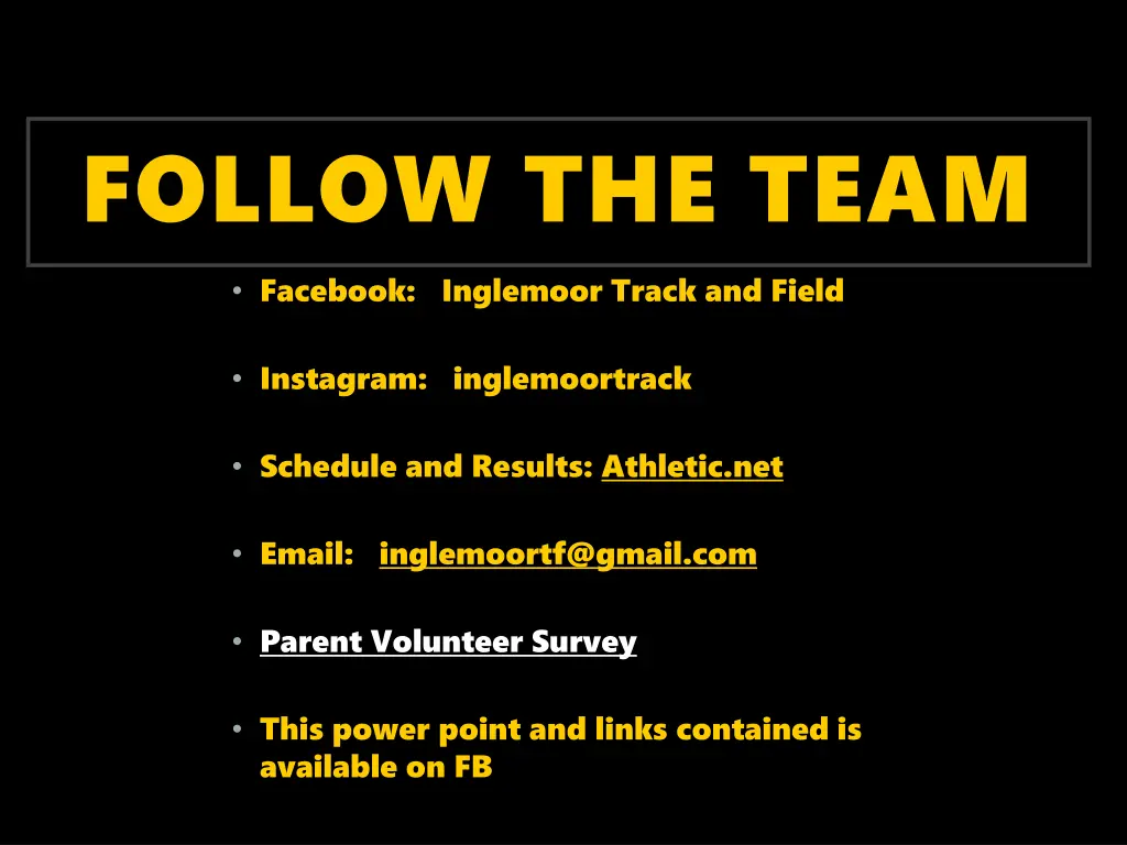 follow the team