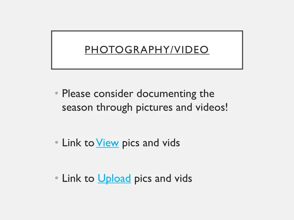 photography video