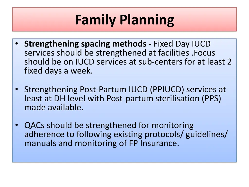 family planning
