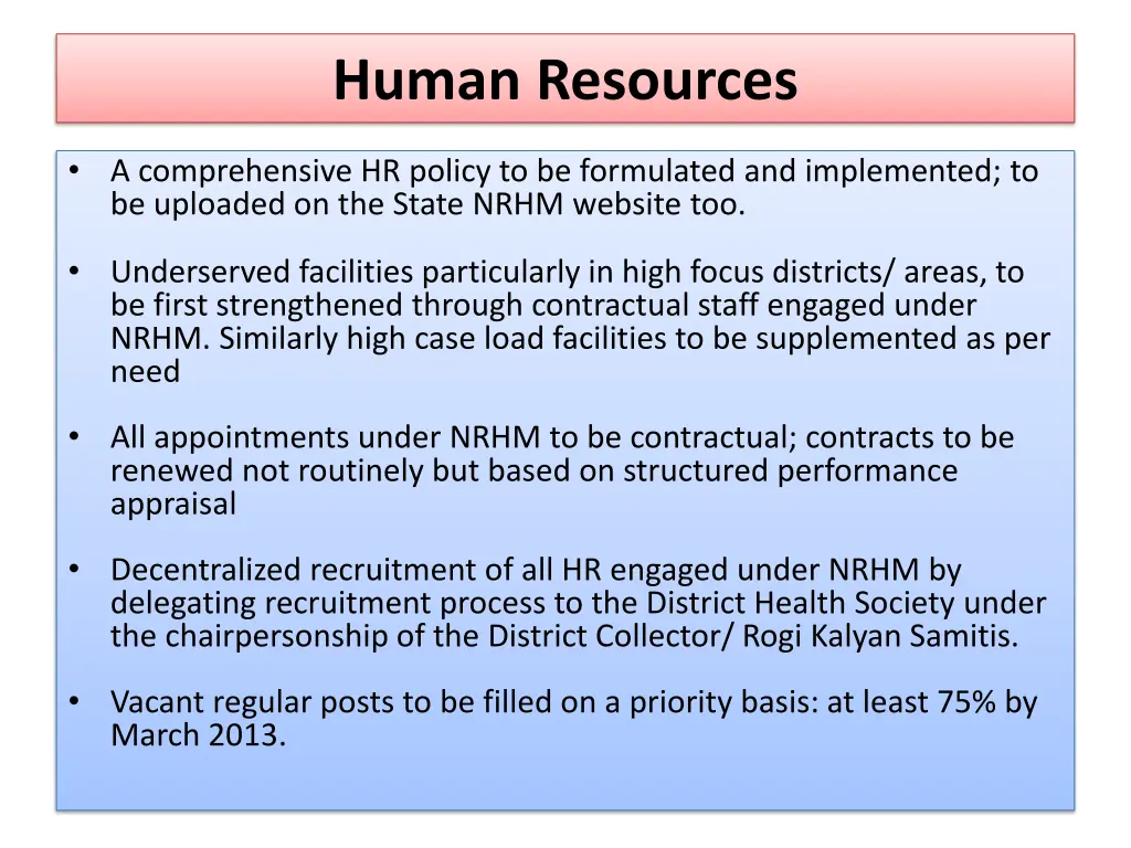 human resources
