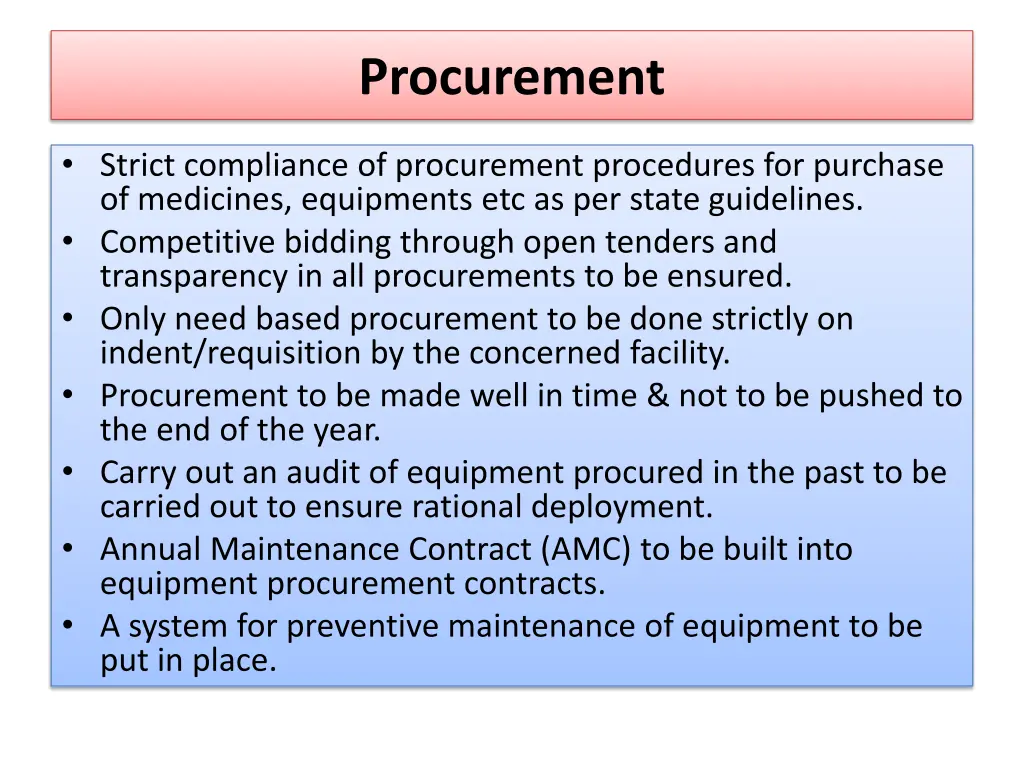 procurement